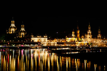cityscape, night wiev Dresden / Germany