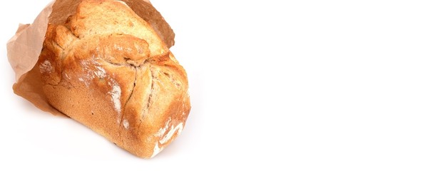 Bread isolated on a white background