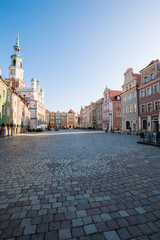 Poznan in Poland. The old town, The main square with Renaissance tenement houses
