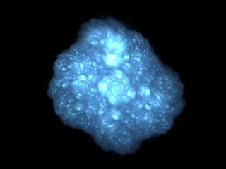 Frosty rose shape abstract background