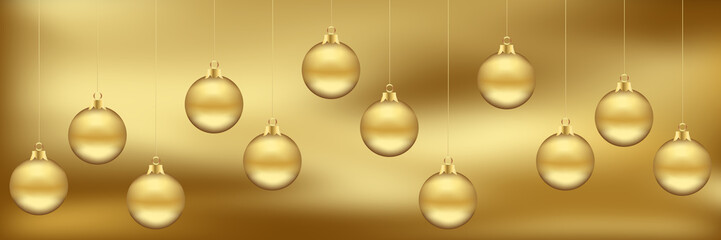 Illustrated background with Christmas balls