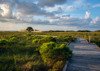 The nature trail to the gulf at the Kelly Hamby Nature Trail!