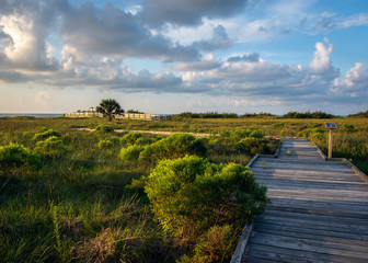 Obraz premium The nature trail to the gulf at the Kelly Hamby Nature Trail!