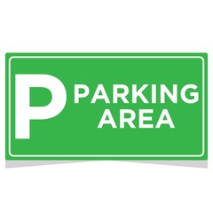 Car parking icon template color editable. Car parking symbol vector sign isolated on white background.