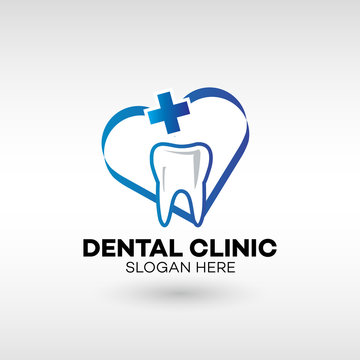 Dental Clinic Logo for dental care Tooth abstract design vector
