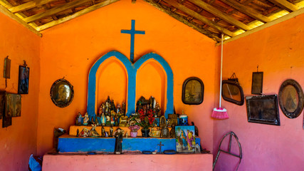 interior of church country road
