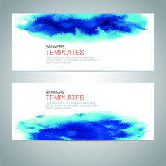 set of abstract banners