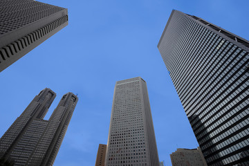Obraz premium 東京新宿の高層ビル群の風景