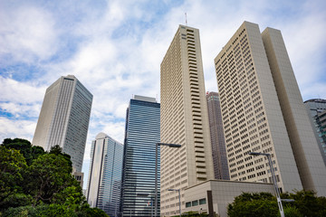 Fototapeta premium 東京新宿の高層ビル群の風景