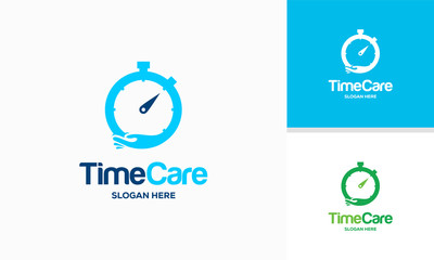 Fototapeta na wymiar Time Care logo designs concept vector
