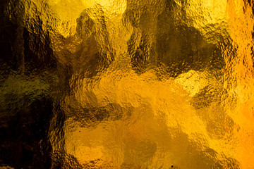 Abstract yellow glass