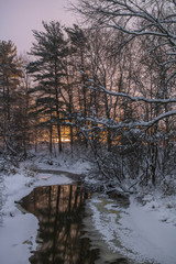 river in winter