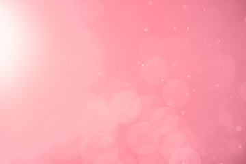 Abstract Pink bokeh defocus glitter blur background.