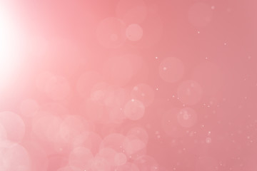 Abstract Pink bokeh defocus glitter blur background.