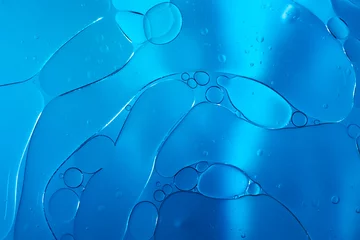 Fotobehang Abstract Blue water bubbles background © zodar
