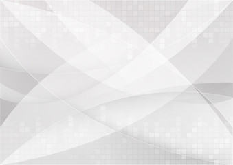 Obraz premium White and grey background. Corporate technology modern design. Pattern style geometric. Abstract modern background used about technology or product presentation backdrop. Vector illustration.
