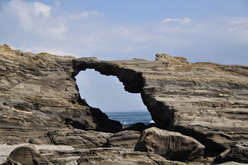 城ヶ島_馬の背洞門
