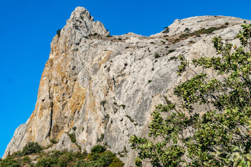 Panorama of the Crimean mountains.