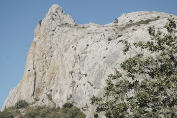 Panorama of the Crimean mountains.