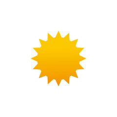 Sun icon vector