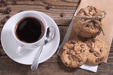 Coffee and chocolate cookies