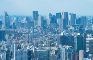 東京風景　新宿　高層ビル街　2019年　開発が進む都市風景