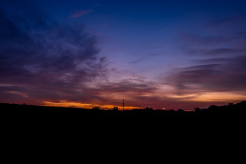 Fototapeta premium Beautiful sunset and sunrise sky.