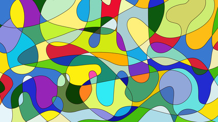 Colorful, bright abstract vector background. Vector