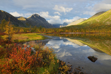 Lake in the mountains, Magadan region, Kolyma, Jack London lake