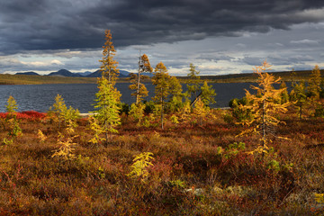 Fototapeta premium Magadan region, Kolyma, Jack London lake