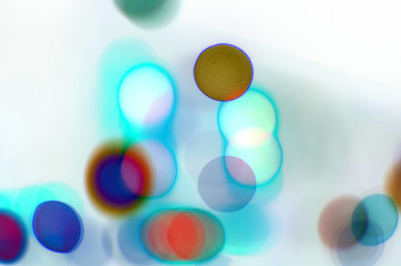 Wave & line colorful neon abstract art for design white background & texture.