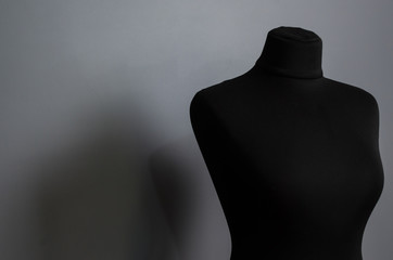 Empty black mannequin