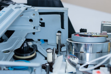 Electromechanical parts of VHS player