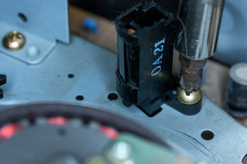 Details of  VHS player 80s 90s video technology