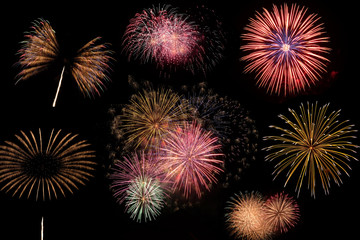 fireworks in the sky