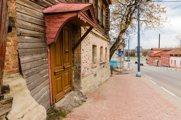 the historical part of the city Serpukhov in Moscow Oblast,  Russia, located at the confluence of...
