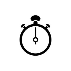 Stopwatch Timer Icon Vector Flat Design