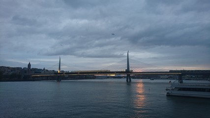 Fototapeta premium New Golden Horn Bridge in Istanbul