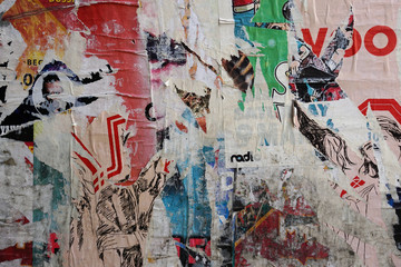 Abstract torn posters