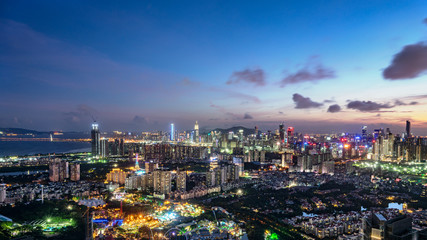 shenzhen city skyline 