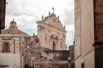 Obraz premium The San Martino Basilica in Martina Franca a masterpiece of local Baroque.