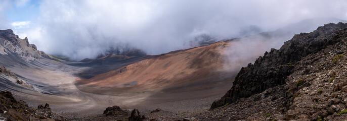 Panorama of the Caldera of Haleakala Volcano
