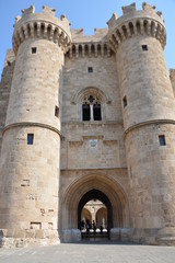 The Palace of the Grand Master of the Knights of Rhodes , also known as the Kastello, is a famous medieval castle in the city of Rhodes. The island of Rhodes.