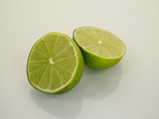 lime on white background