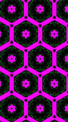 Ornate geometric pattern and abstract multicolored background