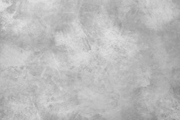 Naklejka premium Concrete wall white color for background. Old grunge textures with scratches and cracks. White painted cement wall texture.