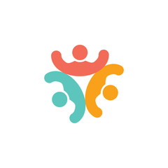 Adoption and community care Logo template vector