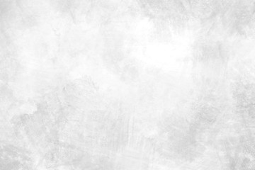 Concrete wall white color for background. Old grunge textures with scratches and cracks. White painted cement wall texture.