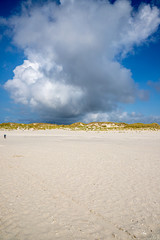 Wolkenformation über dem Strand von Süddorf