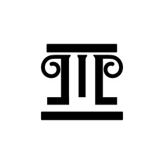 column Logo Template vector